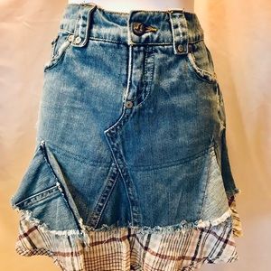 Free People Jean skirt